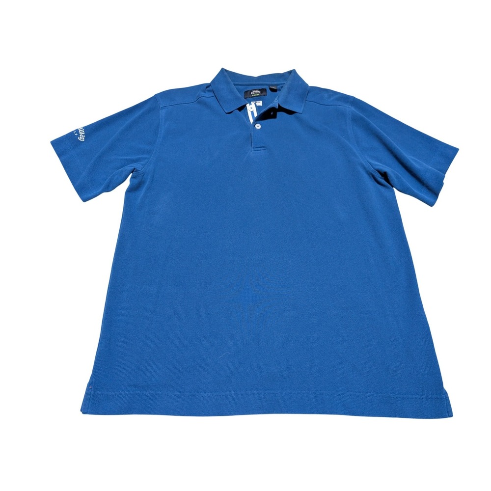Callaway Golf X Series Mens Large‎ Blue C-Tech Short Sleeve Polo Shirt CG65211